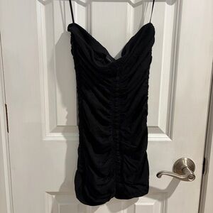 The Limited Black Ruched Tube Top